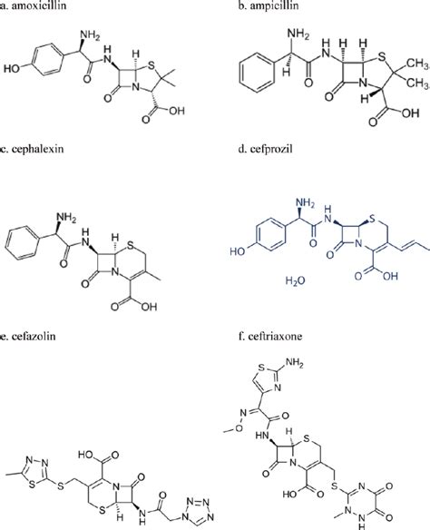Chemical Structure Similarities And Differences Among Select