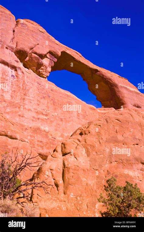 Skyline Arch Arches National Park Utah Stock Photo Alamy