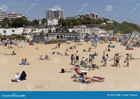The Beach At Bournemouth England Uk Editorial Stock Photo Image Of