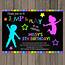 Free Printable Glow In The Dark Birthday Party Invitations 