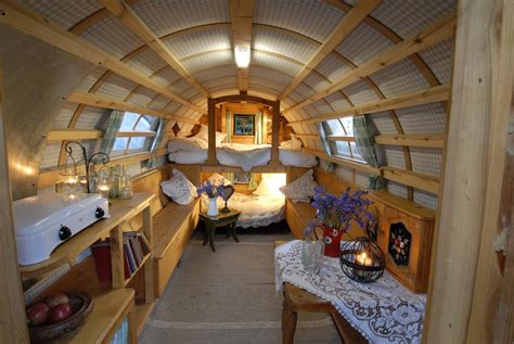 Interior Of A Modern Gypsy Caravan Rcozyplaces