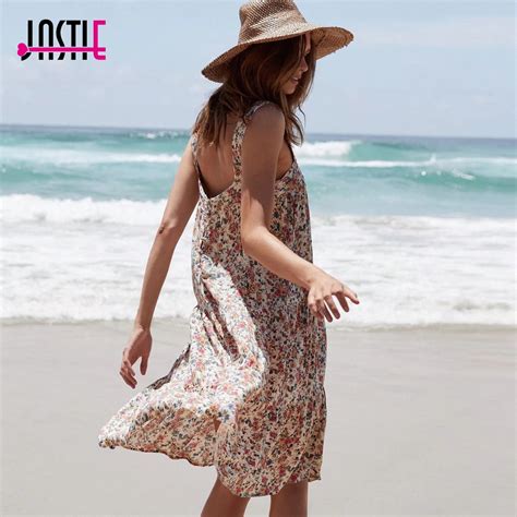 Buy Jastie 2018 Summer Women Dress Boho Vintage Floral
