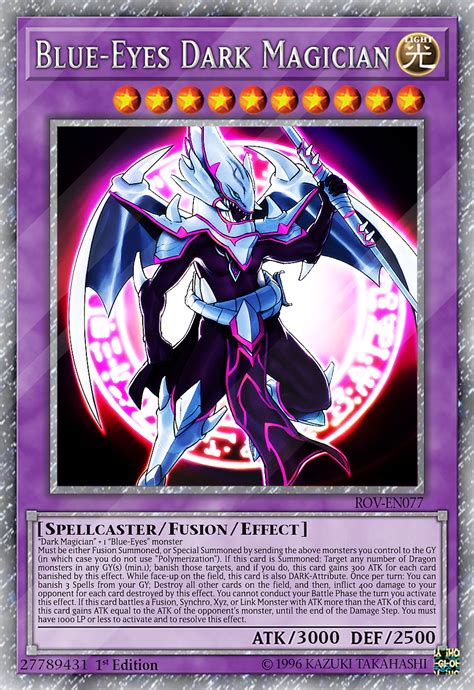 Blue Eyes Dark Magician By Chaostrevor On Deviantart Custom Yugioh