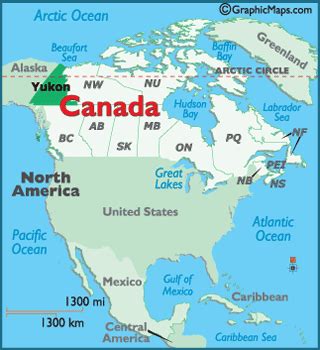 Yukon Mapa Mapa