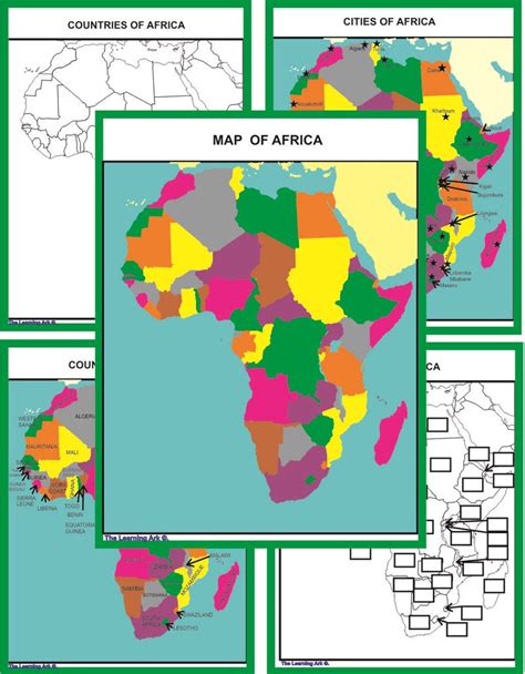 Montessori Africa Geography Maps The Learning Ark