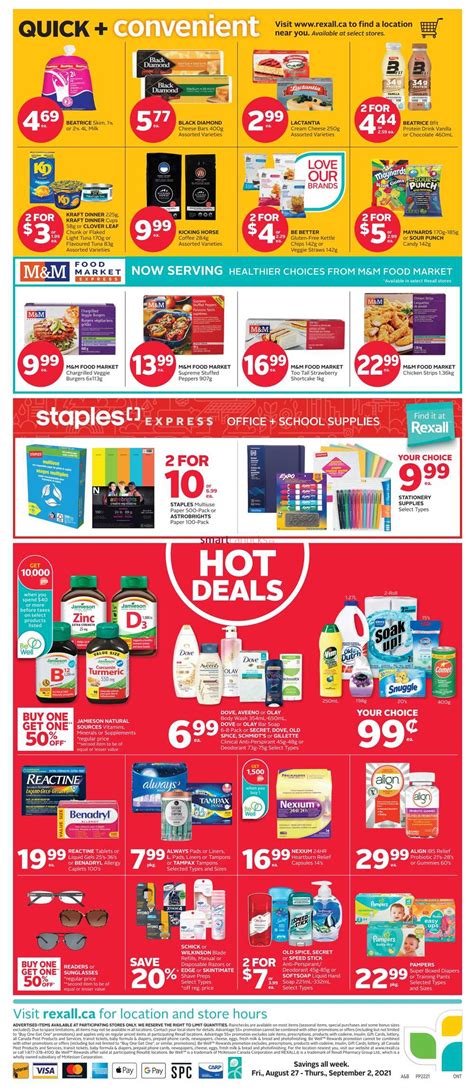 Rexall On Flyer August 27 To September 2