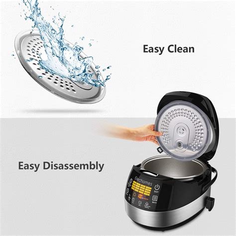 Elechomes LED Touch Control Rice Cooker 16 In 1 Multi Function Cooker