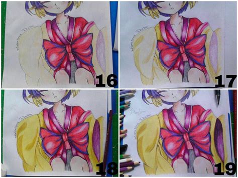 How To Color Anime With Colored Pencils Manga