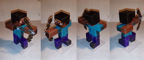 Mini At Least Minecraft Papercraft Xxi Steve Arquero
