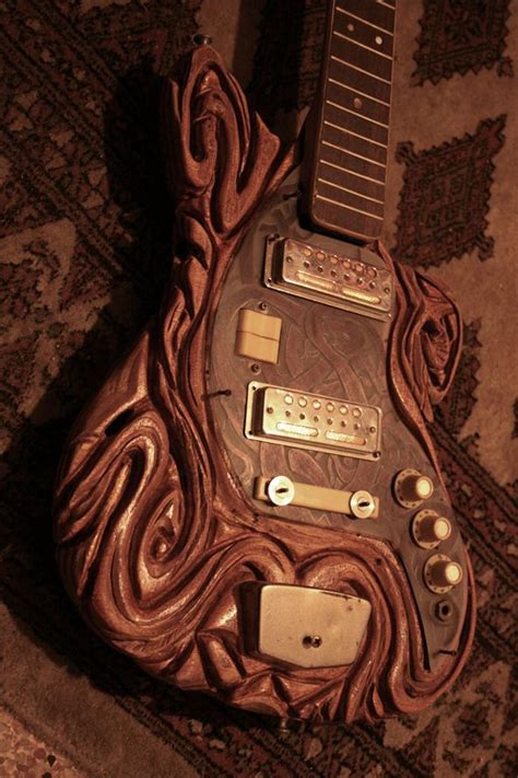 Carved Guitar By Iberiko On Deviantart Music Guitar Guitar Design Guitar Diy