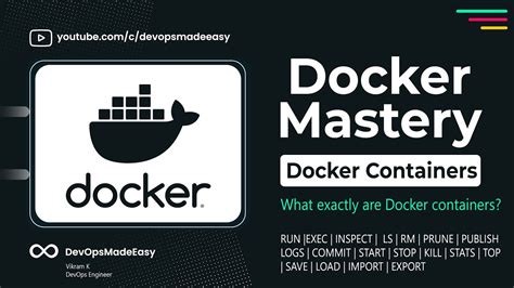 Docker Tutorial For Beginners Working With Docker Containers Master