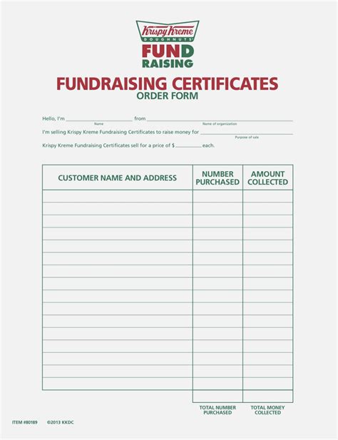 Grab a dozen krispy kreme donuts for just $5.99. Krispy Kreme Fundraiser Order Form | Newatvs.Info
