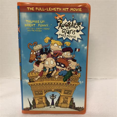 Nickelodeon The Rugrats In Paris Movie Vhs Video Tape Tested Works Comments