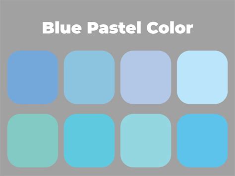 Colores Pastel Paleta De Colores Azul Pastel 3422167 Vector En Vecteezy