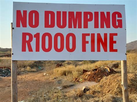 Illegal Dumping Sign Not Deterring Mogalakwena Residents Review