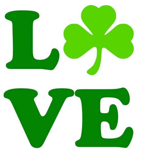 Love Shamrock Svg Pdf Png  Dxf Eps File Welcome Silhouette