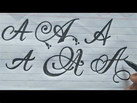 This involves following a number of different conventions, or rules. How to write stylish Letter A | in different ways ...