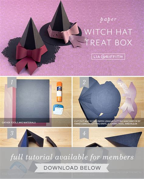 Paper Witch Hat Treat Boxes Lia Griffith