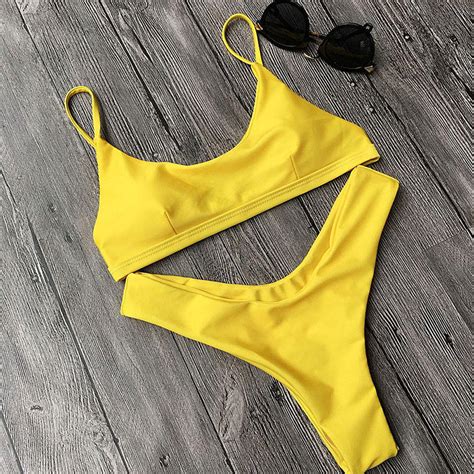Buy Aim Women Sexy Push Up Padded Bra Beach Bikini Set Swimsuit