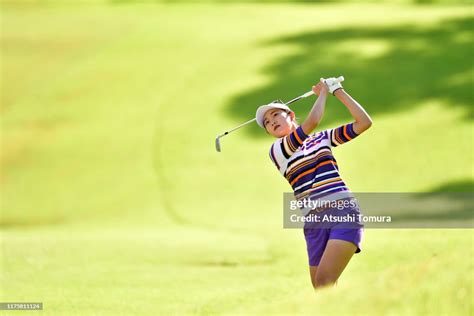 Momoka Miura Of Japan Hits Her Second Shot On The 1st Hole During The