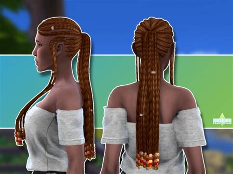 The Sims Resource Lani Hair By Tekrisims Sims 4 Hairs