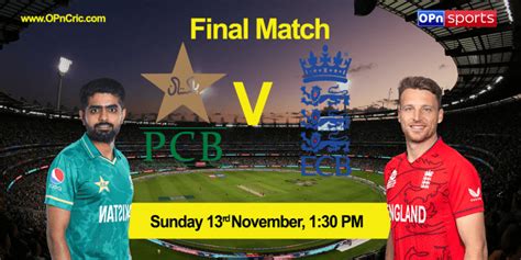 Pakistan Vs England Final Match Pak Vs Eng Live Cricket Score Icc