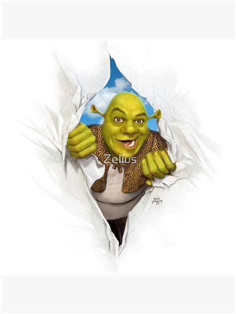 Shrek Ripping Through Time And Space Canvas Print For Sale By Zelius