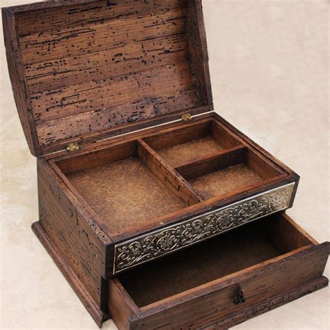 Custom Rustic Wood Organizer Box Perfect For Iphone And