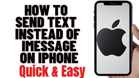 How To Send Text Instead Of Imessage On Iphonehow To Send Sms Instead