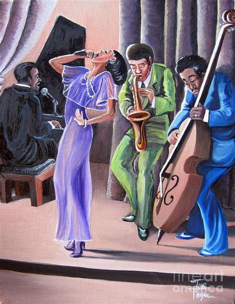 Soul Singer By Toni Thorne Jazz Wall Art Jazz Artwork Painting