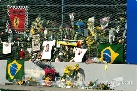 Ayrton Senna Memorial At Tamburello At San Marino Gp