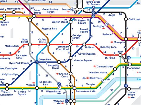 London Tube Map Zone 1 And 2 Lilianaescaner