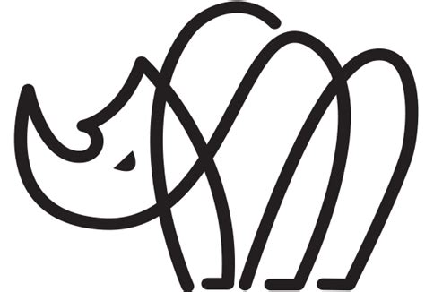 Animal Monoline Logo 素材 Canva可画
