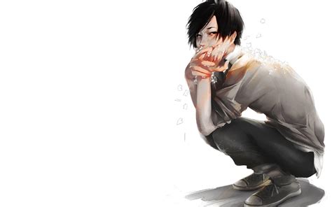 #sad anime boy #anime #black and white #sadness #cry #darkness #anime boy #lonley #lonliness #scared #animescared #terrified. Sad Boy Anime Wallpapers - Wallpaper Cave