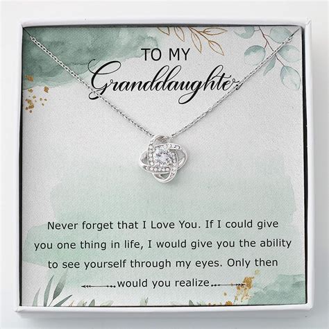 Granddaughter Necklace Personalized Necklace Grandma To