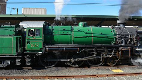 Steam Locomotive 3642 C36 At Central Station Sydney Australia By