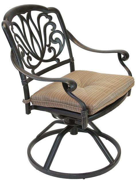 Pair this dining chair with anyone of our aluminum dining tables to create the perfect outdoor dinner setting. Elizabeth Cast Aluminum Powder Coated 7pc Outdoor Patio ...