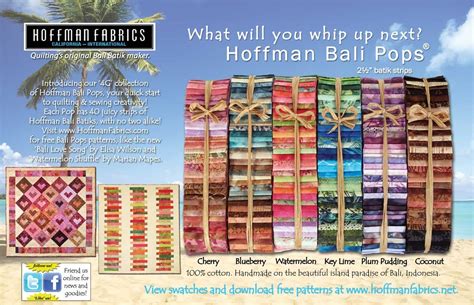 Two Cool Quilt Patterns For Our Fourth Generation Hoffman Bali Pops Hoffman Precuts Quilt