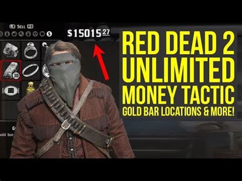 Quicksave here and carefully line yourself up in a way that when you drop the gold bars, they'll land safely on the top of. Red Dead Redemption 2 Money Glitch MULTIPLE LOCATIONS & Gold Bar Places (RDR2 Money Farm Spot ...