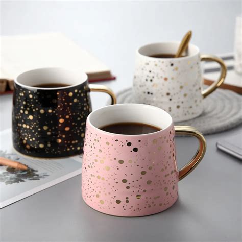 260ml Creative Ceramic Coffee Mug Milk Tea Cup Travel Mugs Drinkware