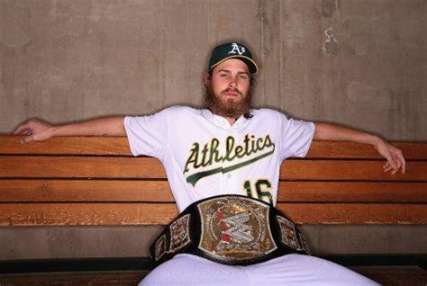 Josh Reddick Sports Beard Wrestling Belt In Official Team Photos Oakland Athletics The Drumbeat