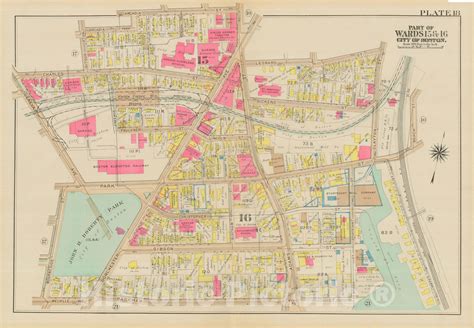 Historic Map Atlas City Of Boston Dorchester Dorchester 1933 Plate