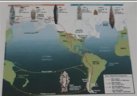 Observa El Mapa De Las Rutas Del Poblamiento De Am Rica Luego Realiza Las Siguientes Preguntas