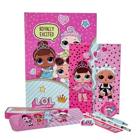 Dunnes Stores Pink Lol Large Stationery Set