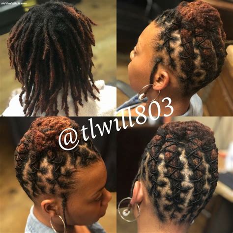 12 Short Dread Styles For Women In 2020 Short Locs Hairstyles Dreads