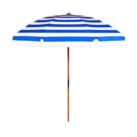75 Ft Steel Commercial Grade Heavy Duty Beach Umbrella With Ash Wood