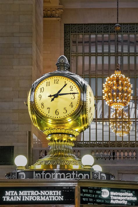 Opal Clock Grand Central Terminal Photograph By Susan Candelario Fine