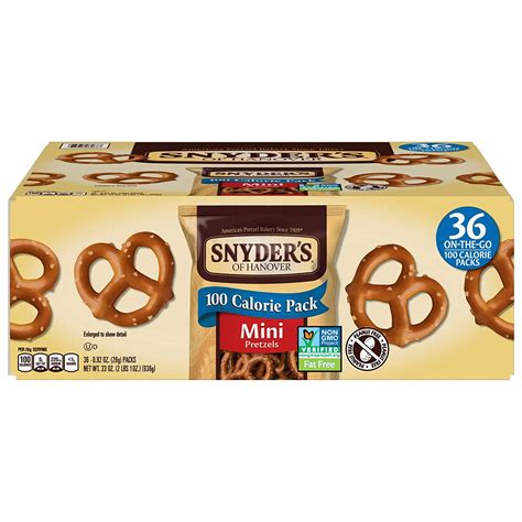 Snyders Of Hanover Mini Pretzels 100 Calorie Individual Packs Pack Of