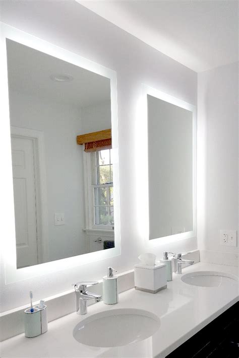 Also available are frameless, contemporary, and more. Side-Lighted LED Bathroom Vanity Mirror: 36" x 48 ...