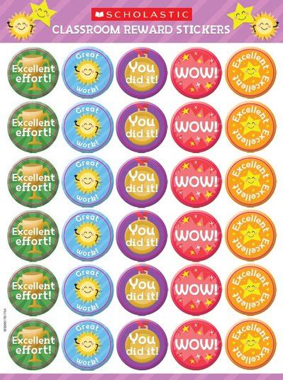 Classroom Reward Stickers X 100 Scholastic Shop